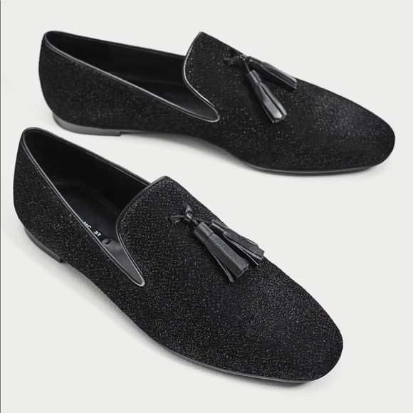 Zara Shoes - 🔵Zara Black Tassel Metallic Shoes